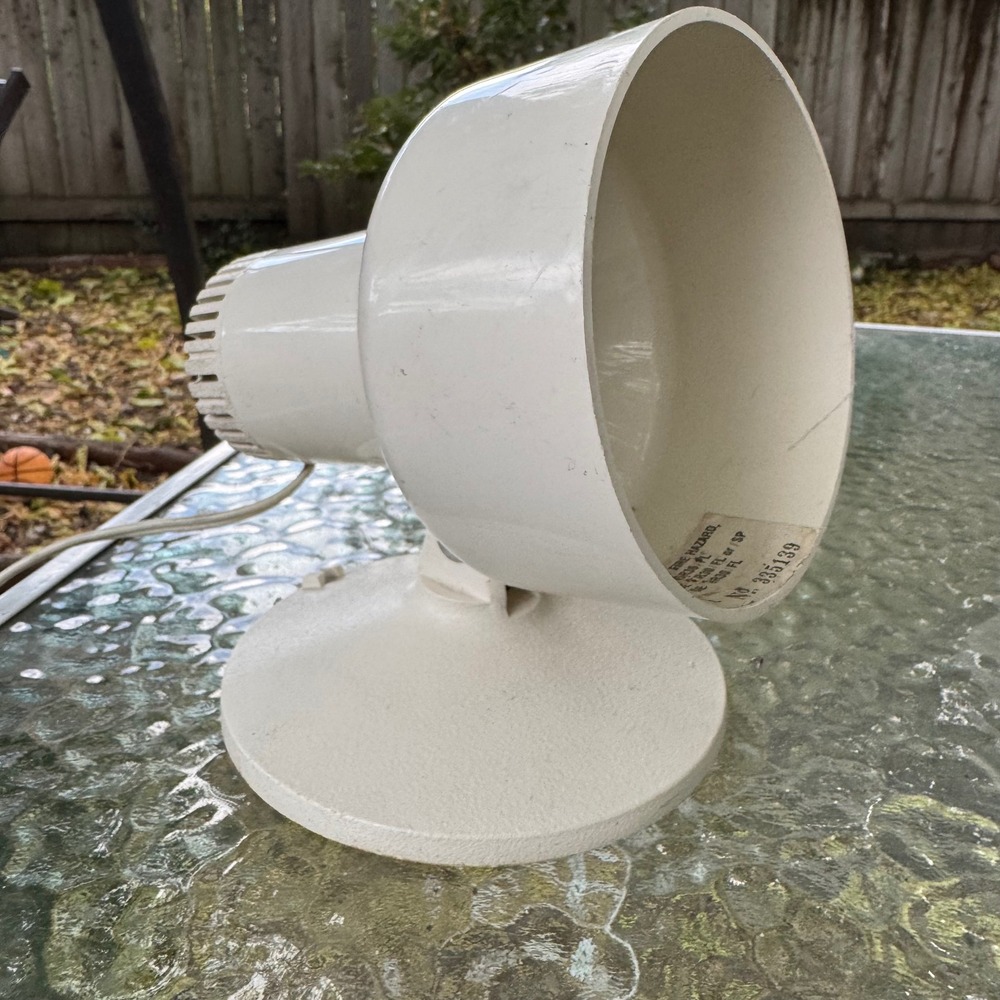 Vintage White Industrial Spotlight Desk Lamp Adjustable Swivel Wall Mountable